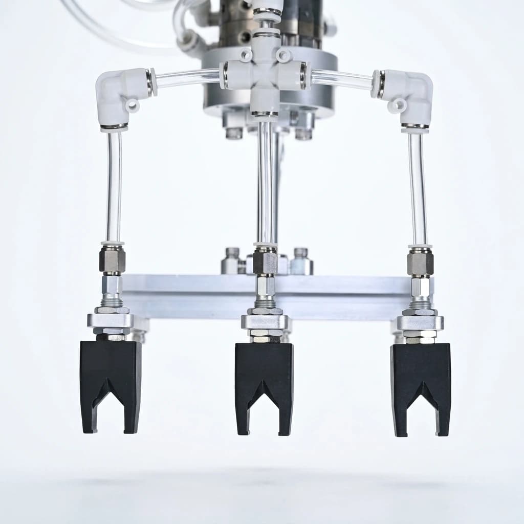 Custom contoured magnetic gripper array for irregular workpiece integration