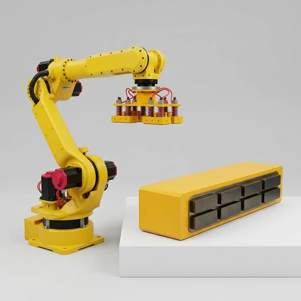 Robot magnetic gripper example for RFQ discussion