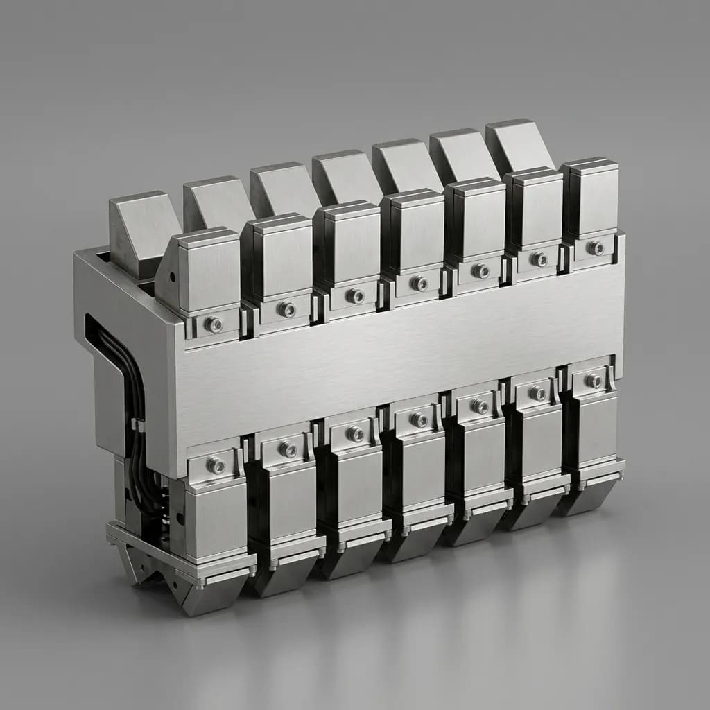 Multi-module pole layout example for steel handling gripper sizing