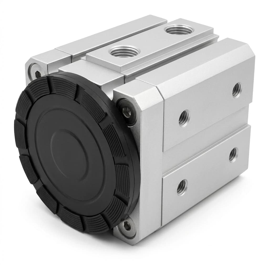 Dual-port robot magnetic gripper for high-acceleration automated transfer
